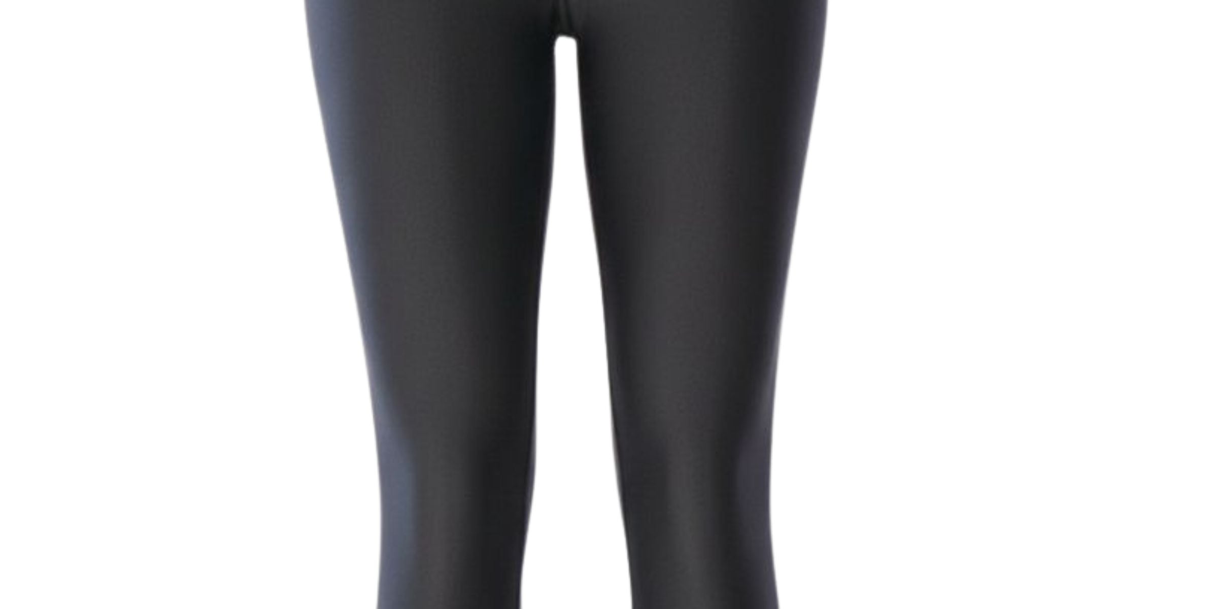Black swim leggings on a white background