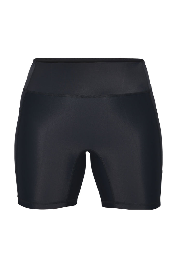 Andavi swim active bike short with side pockets in black