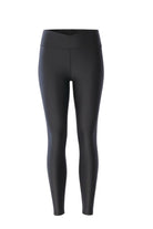 Black swim leggings on a white background