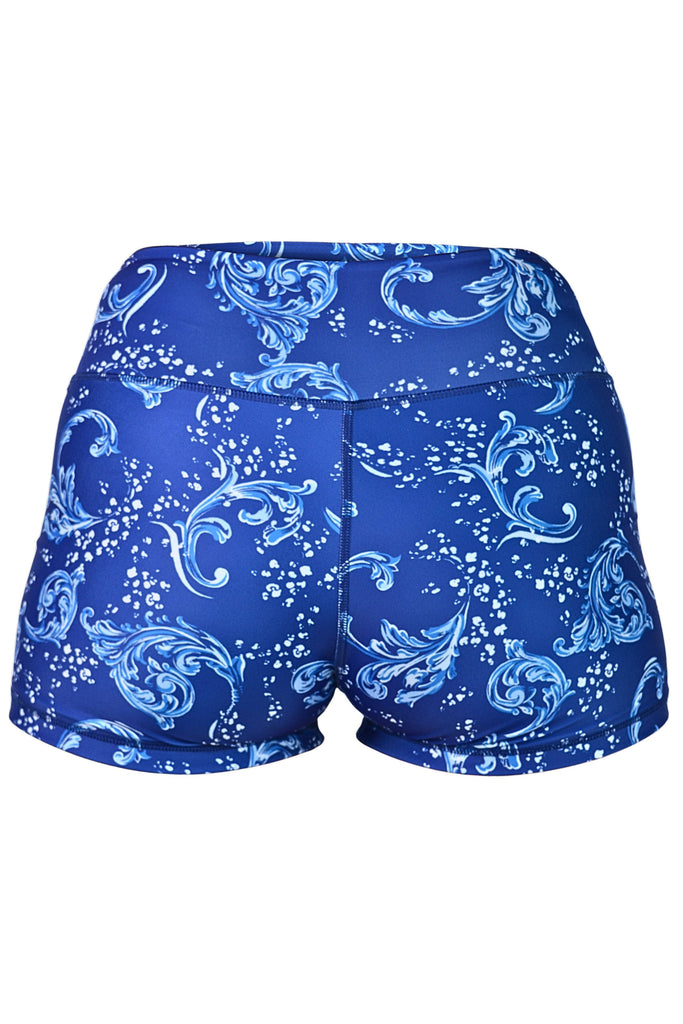 white and blue swim shorts sample