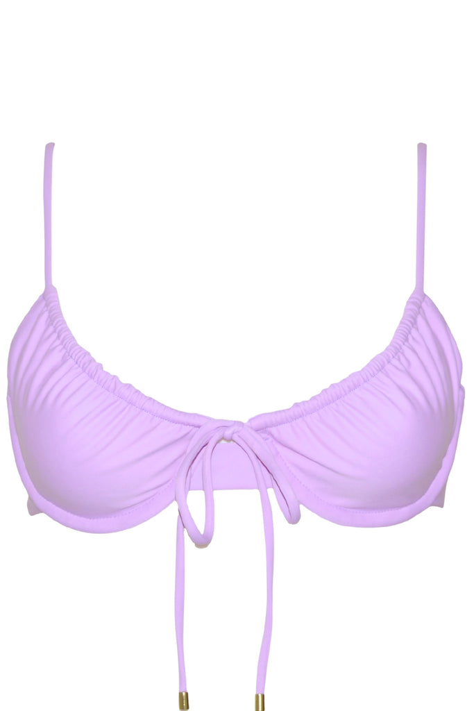 lilac underwire bikini top andavi
