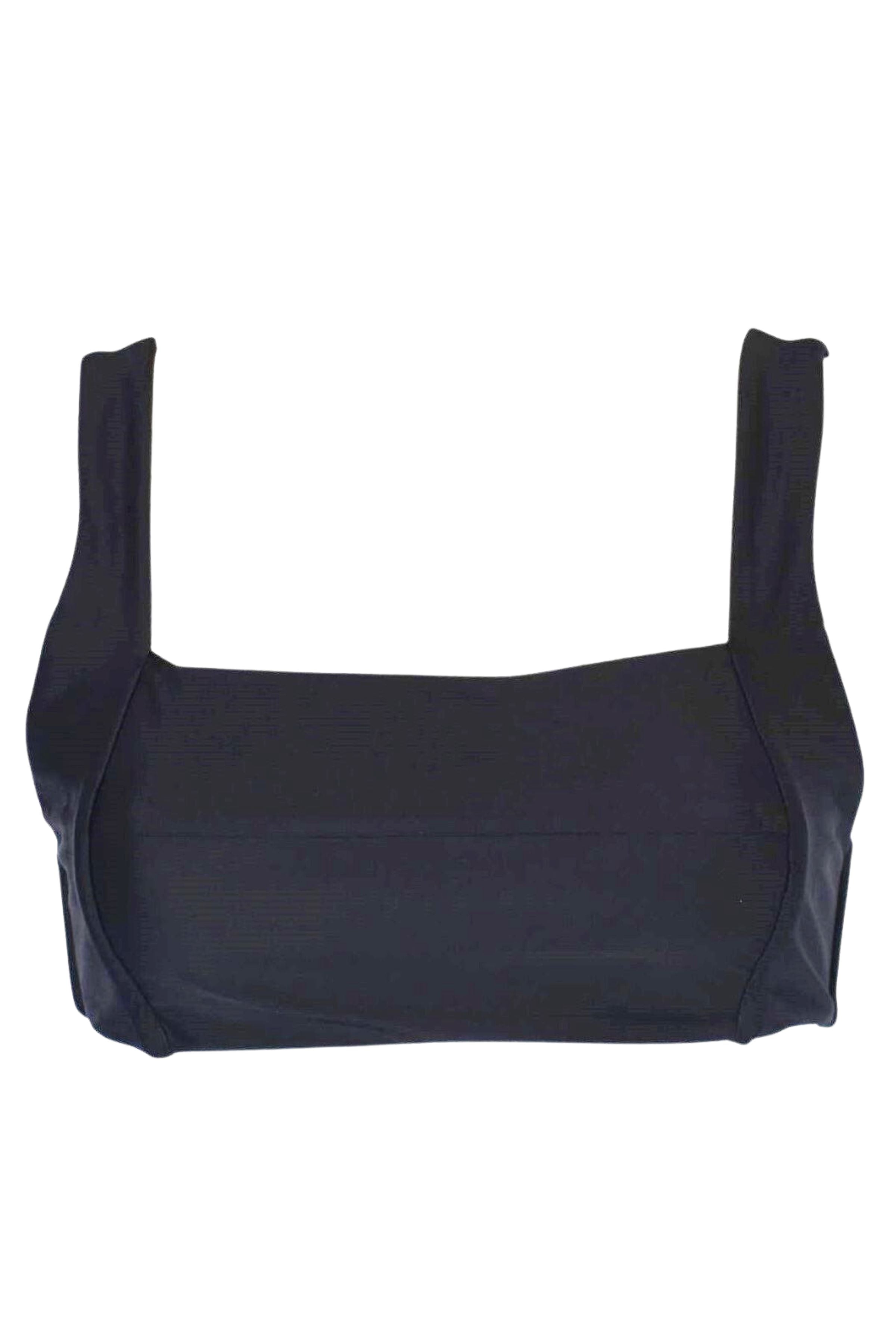 black square neck bikini top sample