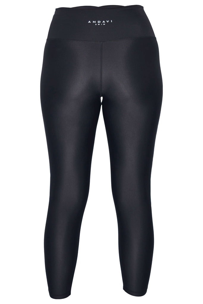 black swim leggings sample