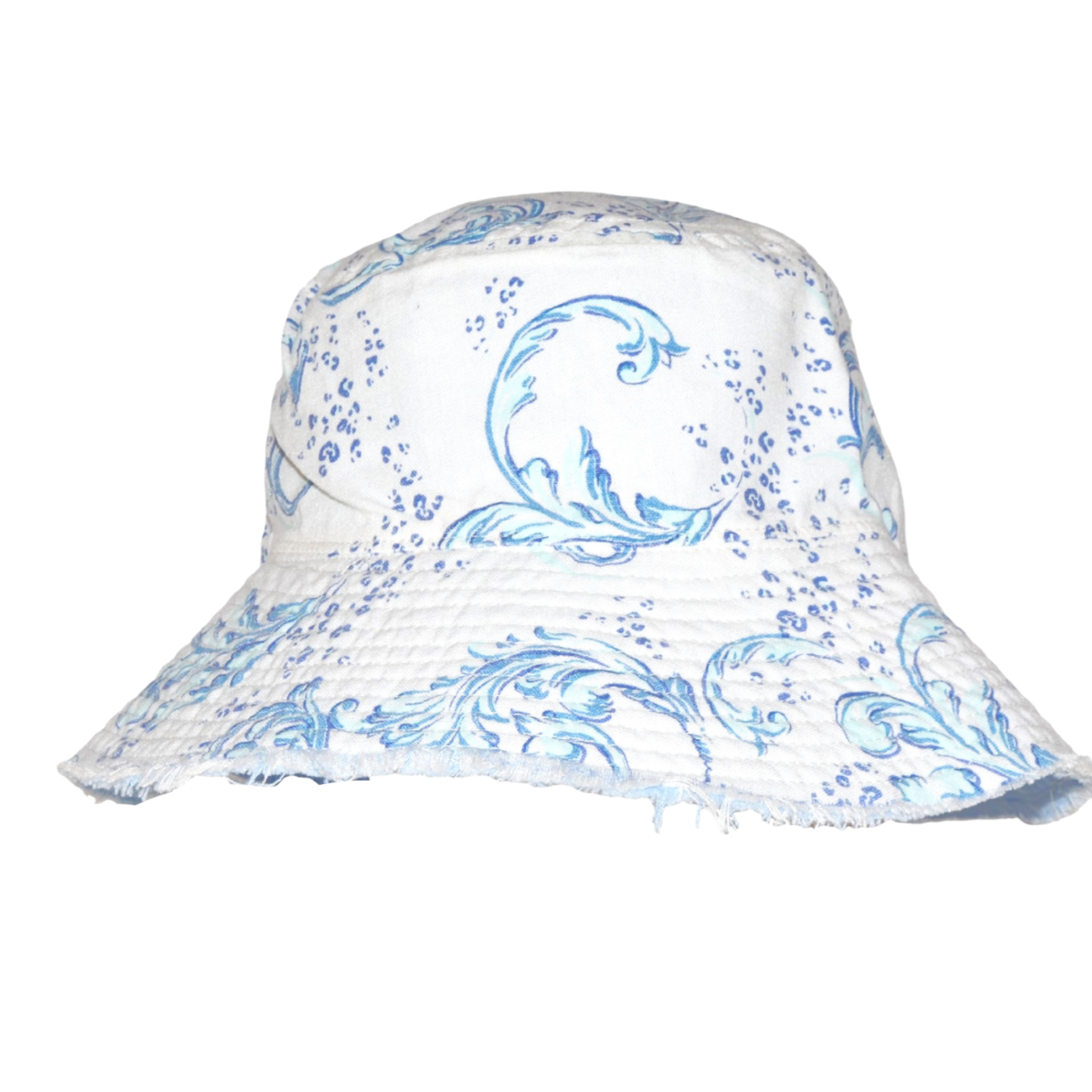 Reversible Raw Edge Bucket Hat